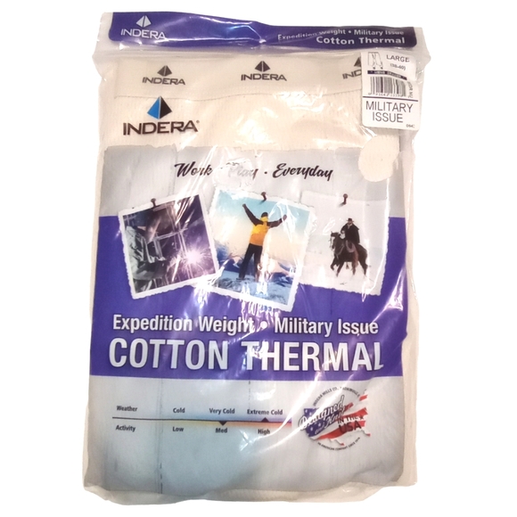 Extreme Winter Thermal Cotton Military Expedition Men's Indera Mills Drawer - Picture 4 of 6